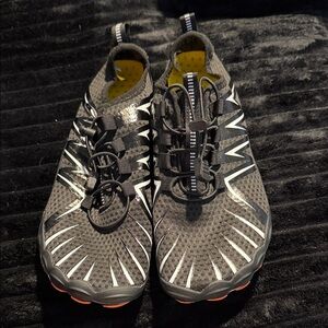 Men's Black Slip-On Swim Shoes with Reflective Accents